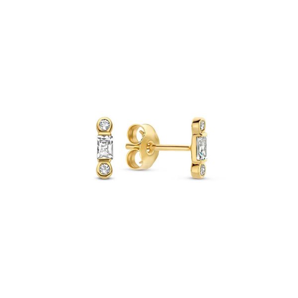 Jackie Ohrstecker - Letizia Topaz Baguette - JKE22.267 585 Gold gold