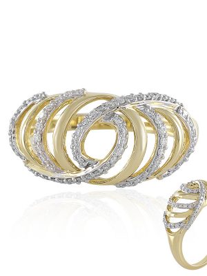 Lupenreiner (F) Brillant-Goldring (LUCENT DIAMONDS)