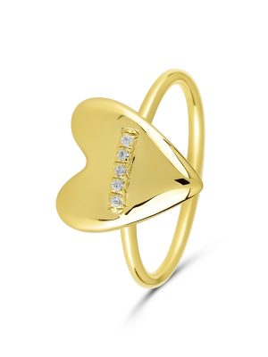 Maja Emulto Ring - Mi Amore - EL00124.RG.YG 925 Silber vergoldet, Zirkonia gold