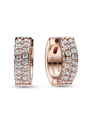 Pandora Creolen - 282622C01 Metall, Zirkonia roségold