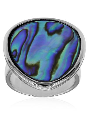 Abalone-Muschel-Silberring (Art of Nature)