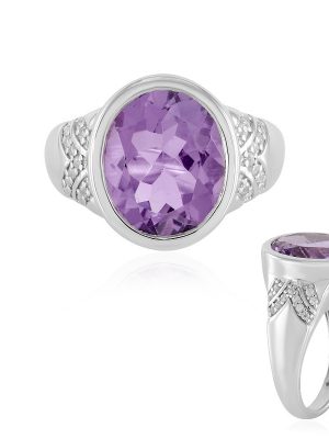 Amethyst-Silberring