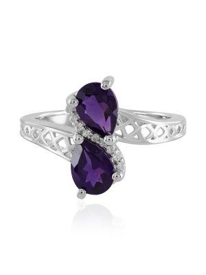 Amethyst-Silberring