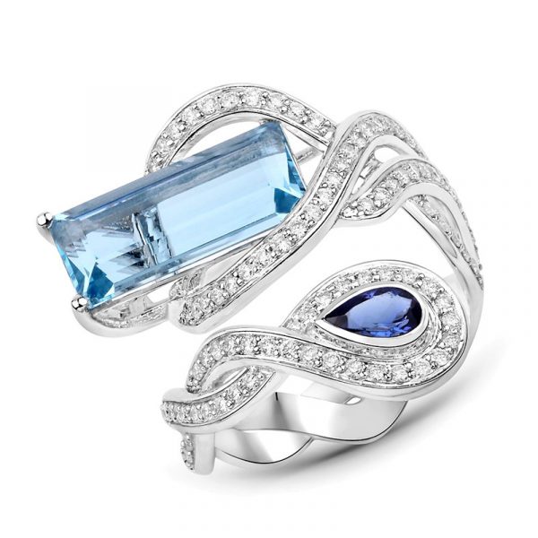 Aquamarin-Goldring (SUHANA)