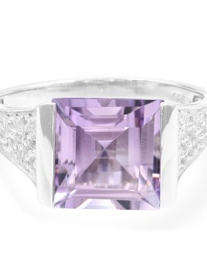 Bolivianischer Amethyst-Silberring