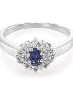 Ceylon-Iolith-Silberring