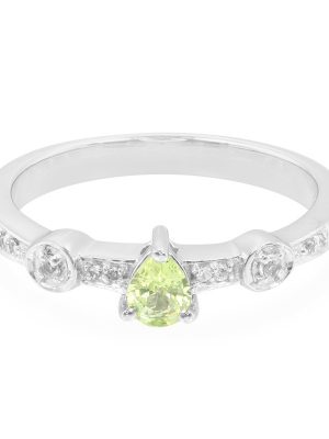 Chrysoberyll-Silberring
