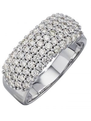 Damenring mit Brillanten 1,25ct. in Weißgold 585 Diemer Weißgold