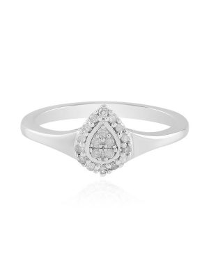 I2 (I) Diamant-Silberring