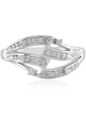 I2 (I) Diamant-Silberring