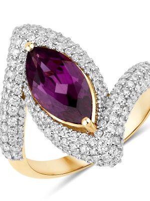 Magenta-Granat-Goldring (SUHANA)