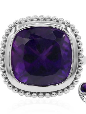 Marokkanischer Amethyst-Silberring