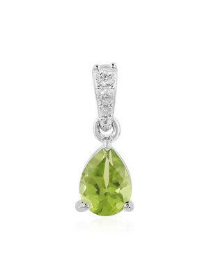 Peridot-Silberanhänger