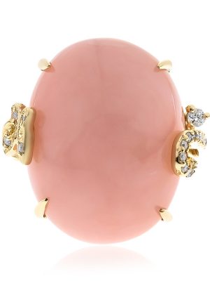 Pinkfarbener Opal-Goldring (CIRARI)