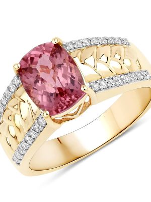 Pinkfarbener Turmalin-Goldring (SUHANA)
