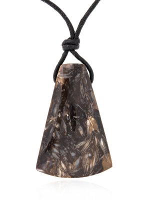 Prärie-Achat-Collier (Bali Barong)