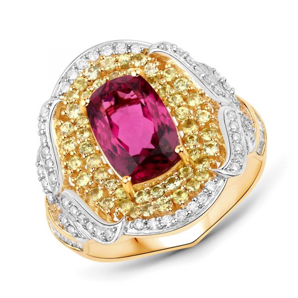 Rubellit-Goldring (SUHANA)