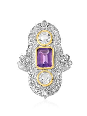 Sambia-Amethyst-Silberring