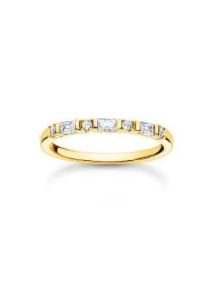 Thomas Sabo Ring - 50 750 Gold, 925 Silber vergoldet, Zirkonia gold