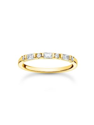 Thomas Sabo Ring - 50 750 Gold, 925 Silber vergoldet, Zirkonia gold