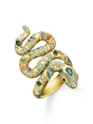 Thomas Sabo Ring - 50 750 Gold, 925 Silber vergoldet, Zirkonia gold