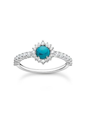 Thomas Sabo Ring - 50 925 Silber, Zirkonia blau