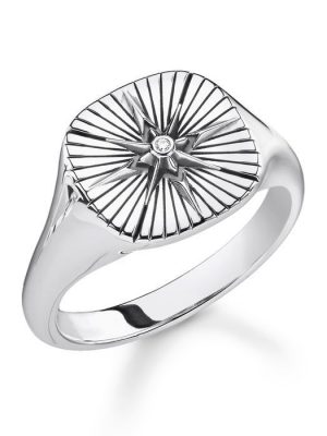 Thomas Sabo Ring - Rebel at Heart - Vintage Stern - TR2247-643-14 Damen silber