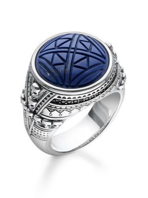 Thomas Sabo Ring - Rebel at heart - Ethno Totenköpfe Blau - TR2204-534-1 Damen blau