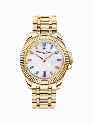 Thomas Sabo Uhren - Divine Rainbow - WA0395-264-207-33 MM Damen gold