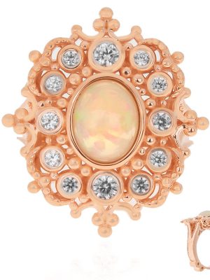 Welo-Opal-Silberring (Dallas Prince Designs)