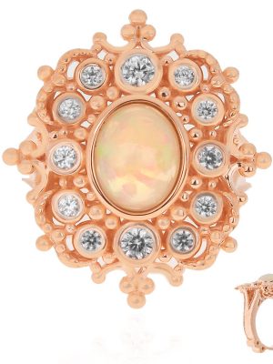 Welo-Opal-Silberring (Dallas Prince Designs)