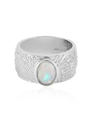 Welo-Opal-Silberring (SAELOCANA)