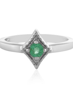 Äthiopischer Smaragd-Silberring
