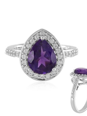 Amethyst-Silberring