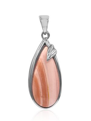 Australischer Pinkfarbener Opal-Silberanhänger (Art of Nature)