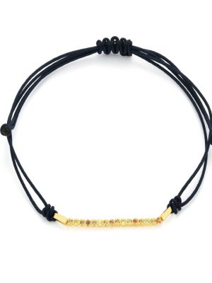 ELLA Juwelen Armband - Crimson Tide - VYN054448 585 Gold, Edelstein, Textil gold