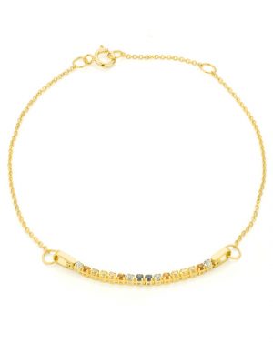 ELLA Juwelen Armband - VYN704453 585 Gold, Edelstein gold