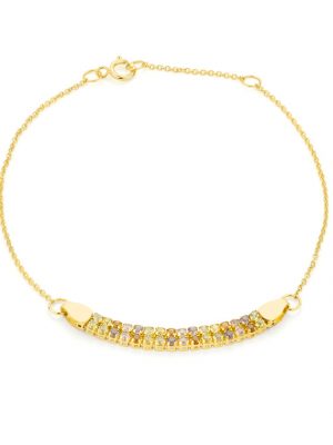 ELLA Juwelen Armband - VYN704456 585 Gold, Edelstein bicolor