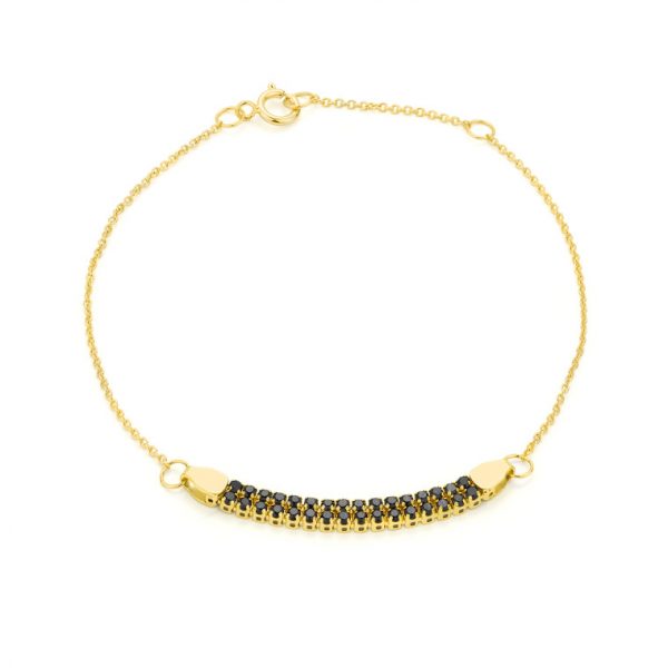 ELLA Juwelen Armband - VYN704466 585 Gold schwarz