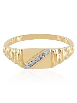I2 (I) Diamant-Silberring