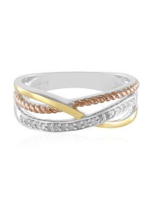 I3 (J) Diamant-Silberring