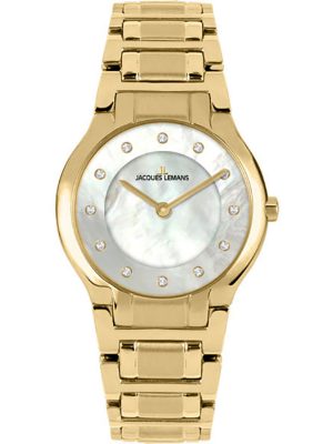 Jacques Lemans Uhren - 1-2167F Damen gold