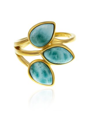 Larimar-Silberring