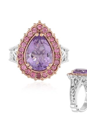 Lavendel-Amethyst-Silberring (Dallas Prince Designs)