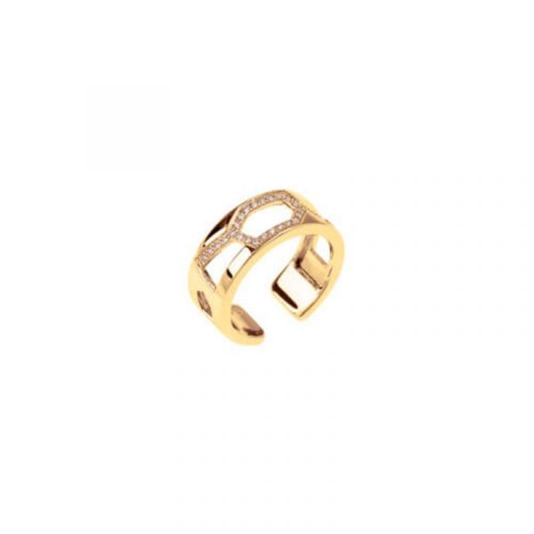 Les Georgettes Ring - S Messing, Zirkonia gold