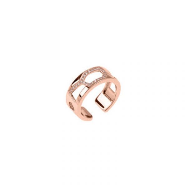 Les Georgettes Ring - S Messing, Zirkonia roségold