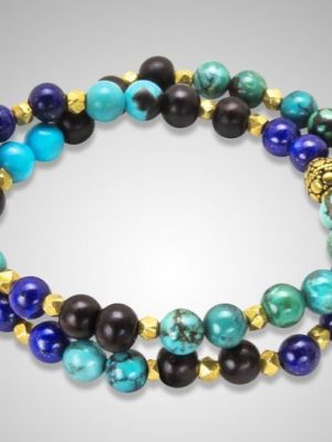 Nialaya Armband - Men's Charm Collection - MCHCO_030 blau