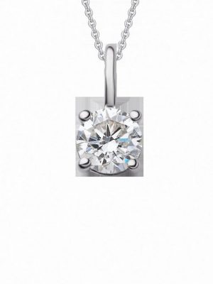 ONE ELEMENT Kettenanhänger 0,15 ct Diamant Brillant Anhänger aus 950 Platin, Damen Platin Schmuck