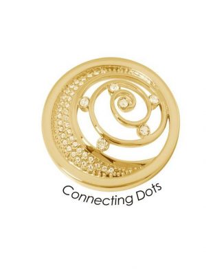 Quoins Anhänger - Connecting Dots - QMB-53M-G gold