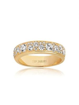 SIF Jakobs Ring - 56 925 Silber vergoldet, Zirkonia gold